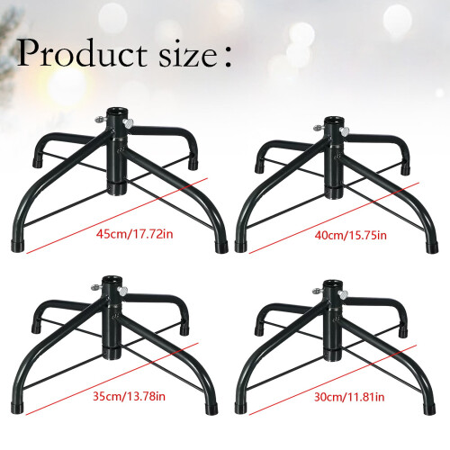 Folding Christmas Tree Stand for Artificial Trees 4–8.5 ft, Compatible with Most Trees 2
