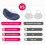 Mini anti-snoring device blue 6x2.5x2.5 cm CPAP compatible 2