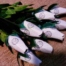Flores artificiales deportivas para fiestas y regalos