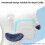Mini anti-snoring device blue 6x2.5x2.5 cm CPAP compatible 4