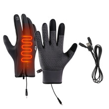 Electric Heated Gloves, USB-Powered, Waterproof & Touchscreen-Compatible for Cycling, Motorcycle, Hiking, Snowboarding – Compatible with USB power
