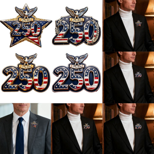 Reversbroche ter ere van het 250-jarig jubileum van de VS (1776-2026) 1