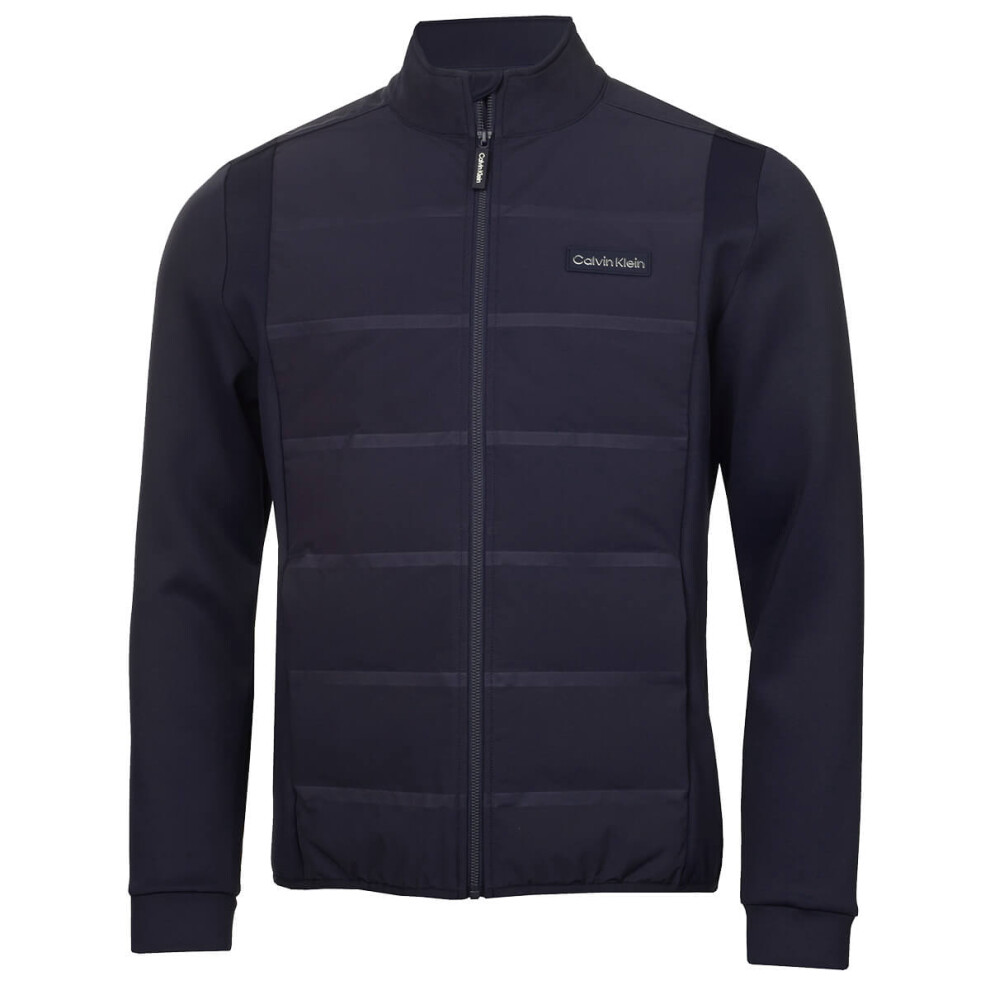 Calvin Klein (M, Navy) Mens Manning Performance Insulated Full Zip Golf Jacket Blue