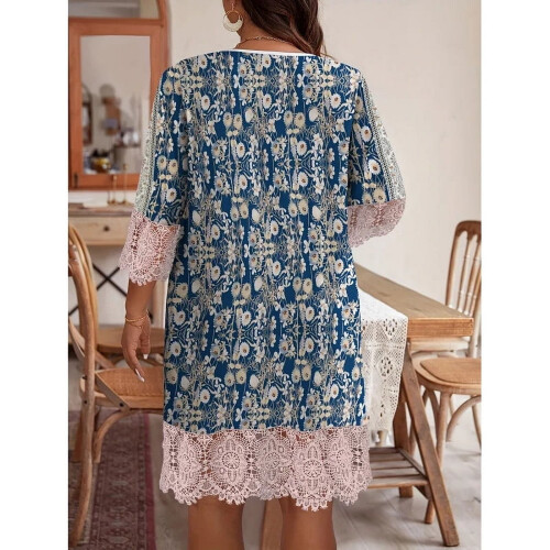 Plus Size Μόδα Κομψό Γυναικείο Φόρεμα Χαλαρό Casual Φόρεμα Γυναικείο Φόρεμα Νέας 2