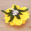 Κλιπ μαλλιών Minkissy Yellow Rose Flower με καρφίτσα, αξεσουάρ λουλουδιών για γάμους, χορούς 6