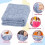 Heart Checkered Throw Blanket Light Gray 30x40 inches 3