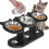 Elevated Pet Feeder Food Water Bowls Adjustable-double bowl log 2