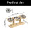 Elevated Pet Feeder Food Water Bowls Adjustable-double bowl log 3