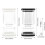 Food Grade ABS Square Preserve Container with Drain-Black 1
