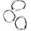 3er-Pack Haargummis für Mädchen, elastische Haaraccessoires, minimalistisch, sportlich 5