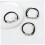3er-Pack Haargummis für Mädchen, elastische Haaraccessoires, minimalistisch, sportlich 7