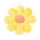 Μαξιλάρι δαπέδου Daisy Flower, κίτρινο μαξιλάρι καθίσματος 14,5" για τάξη, καναπέ, 2