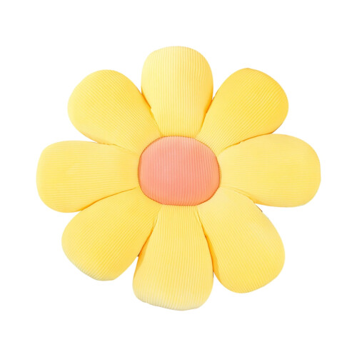 Μαξιλάρι δαπέδου Daisy Flower, κίτρινο μαξιλάρι καθίσματος 14,5" για τάξη, καναπέ, 1