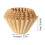 50Pcs Disposable Coffee Filter Paper, Cake-Shaped For Coffee Machine Replacement, Even Filtration, Double-Layer 3