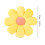 Μαξιλάρι δαπέδου Daisy Flower, κίτρινο μαξιλάρι καθίσματος 14,5" για τάξη, καναπέ, 3