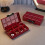 Jewelry Organizer Box Plastic 8-Grid Red 5