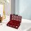 Jewelry Organizer Box Plastic 8-Grid Red 6