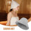 Absorbent Felt Sauna Hat Dark Grey Bathroom Accessory Breathable and Practical 4