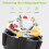 CNF blender reservedele kompatible med Oster blender: Isblade, ABS-base, rustfri stålblad, 2 gummi-O-ringe 4