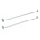 Rund rammestang 8 mm 28 tommer sett med 2 1