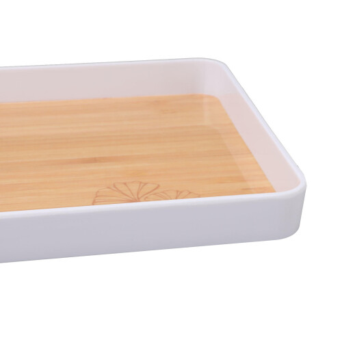 Stackable Rectangular Plastic Tray 35x23cm – Durable, Multi‑Use Storage for Documents, Books, Cosmetics & Kitchen Items 1