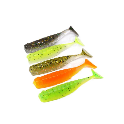 10 τεμάχια/παρτίδα Rockfish Soft Rules 4cm1g Τεχνητά μαλακά σκουλήκια ψαρέματος χαμηλής 1
