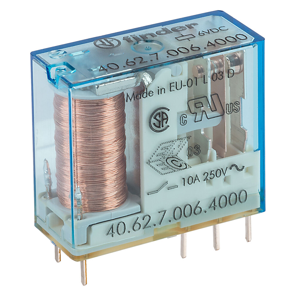 Finder 40.62.7.006.4000 6V 10A Dpco 44.62 Series Relay 8012823424774
