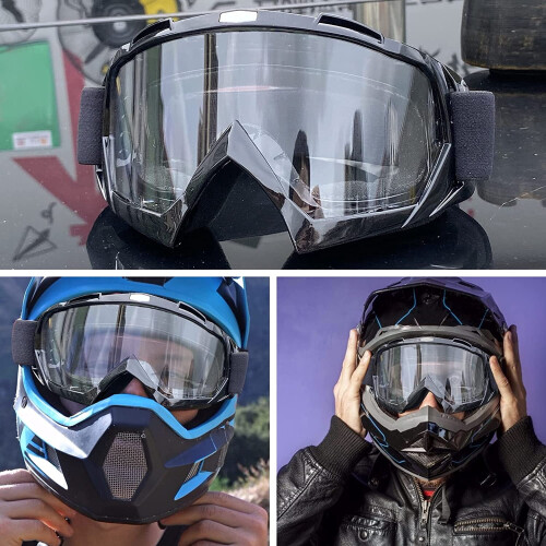 Γυαλιά ασφαλείας Motocross, αντιανεμικά, αγωνιστικά γυαλιά ATV, ανθεκτικά στις 2