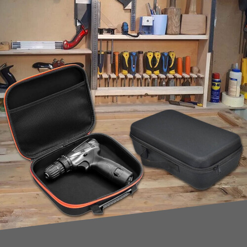 Heavy Duty Drill Tool Case With Adjustable Compartments, 3 Sizes For Professional Power Tools & Accessories 1