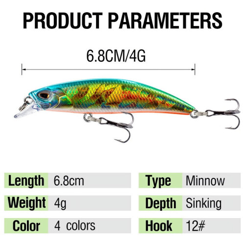 2 τεμάχια Bass Swimbaits3D Eyes Τεχνητά δολώματα ψαρέματος για ανθεκτικές ρίψεις Σετ 2