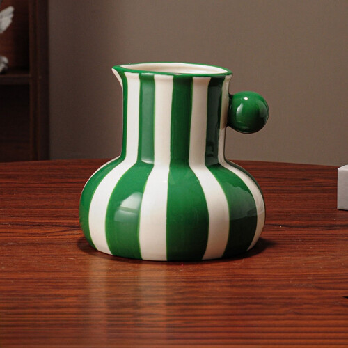 Vase rayé, décoration intérieure moderne, 1 pièce 1