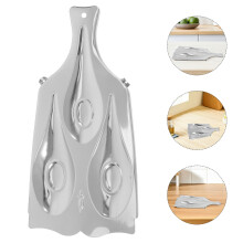 Stainless Steel Spoon Rest Holder for Kitchen Stove Top Counter with Tray