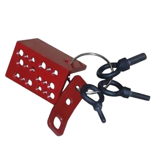 Offset Hinge Pull Plate Multiple Metric Holes Right Angle Backing Plate Pull Handle Set for Car Body 2