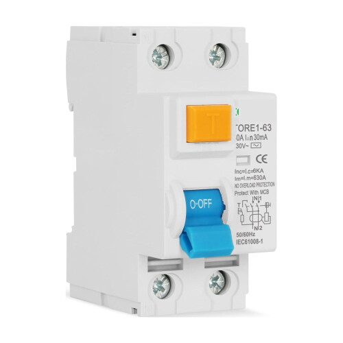 2P16A63A10mA30mA100mA6KA RCCB RCD230V Ηλεκτρομηχανικός διακόπτης διαφορικής ασφάλειας 2