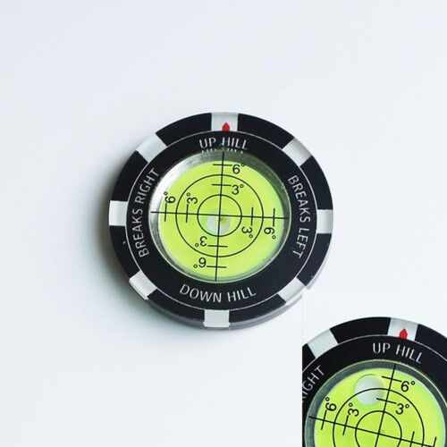 Golf Green Reader with Bubble Level & Magnetic Hat Clip – Compact Slope Reading Tool, Compatible with All Putters 1
