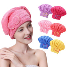 Women's Quick-Dry Microfiber Hair Towel Wrap Cap – Super Absorbent, Gentle on Long & Short Hair, for Shower & Blow Drying (1 Pack)