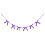 Velvet Bow Garland 70.9in Multi-Colour Polyester 1 Pack 2