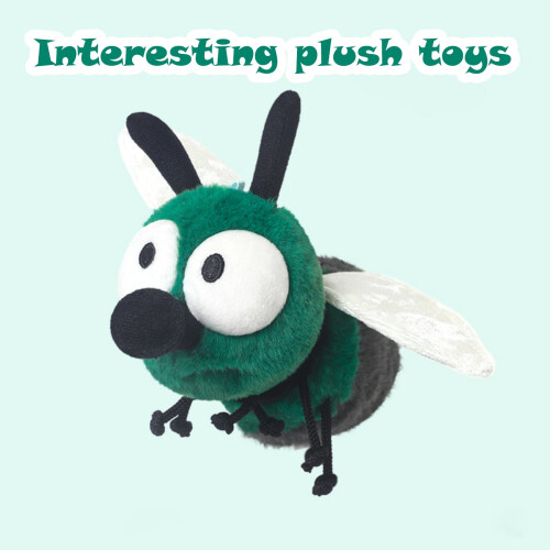 Grumpy Fly Plüschtier, weiches Stofftier, 2 Stück 1