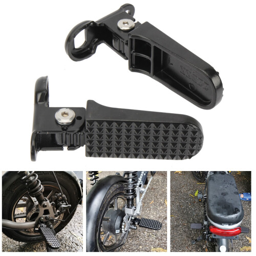 Electric Scooter Rear Pedals Aluminium Folding Footrest 1