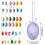 Easter Eggs Hanging Ornaments 12 Pcs Colorful 2
