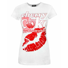 Coca Cola Short Sleeved T-Shirt (Womens White)