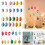 Easter Eggs Hanging Ornaments 12 Pcs Colorful 8