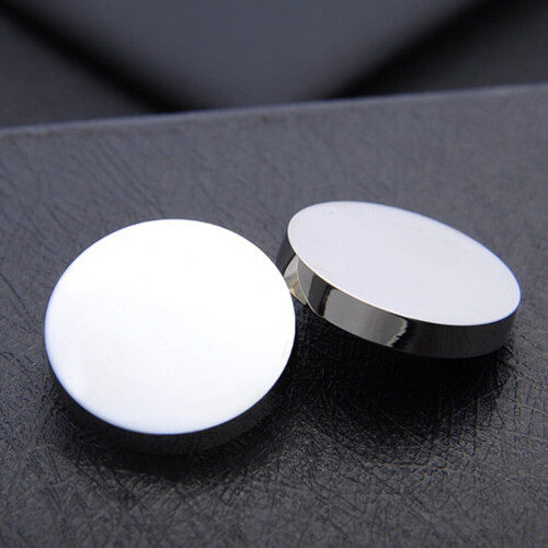 KALLORY 20Pcs Extra Large Buttons Metal Flat Button for Sewing and DIY Projects 2