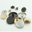 KALLORY 20Pcs Extra Large Buttons Metal Flat Button for Sewing and DIY Projects 7