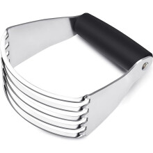 Coupe-pâtisserie robuste en acier inoxydable, compatible lave-vaisselle et lames tranchantes – Noir