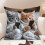 Set de perne cu imprimeu animal 45x45 cm, material moale 4