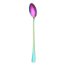 Roestvrijstalen lepel met lange steel, huishoudelijke ijslepel, ijsschep, dessertschep, vruchtensapschep, universele maat.