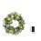 Yellow Lemon Wreath with Lamb Ears Leaves 40cm 5