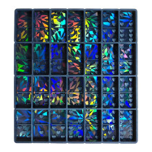 Formă de ciocolată din silicon – Curcubeu holografic, reutilizabilă