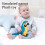 Blue Realistic Parrot Plush Toy 9.84 Inch 5